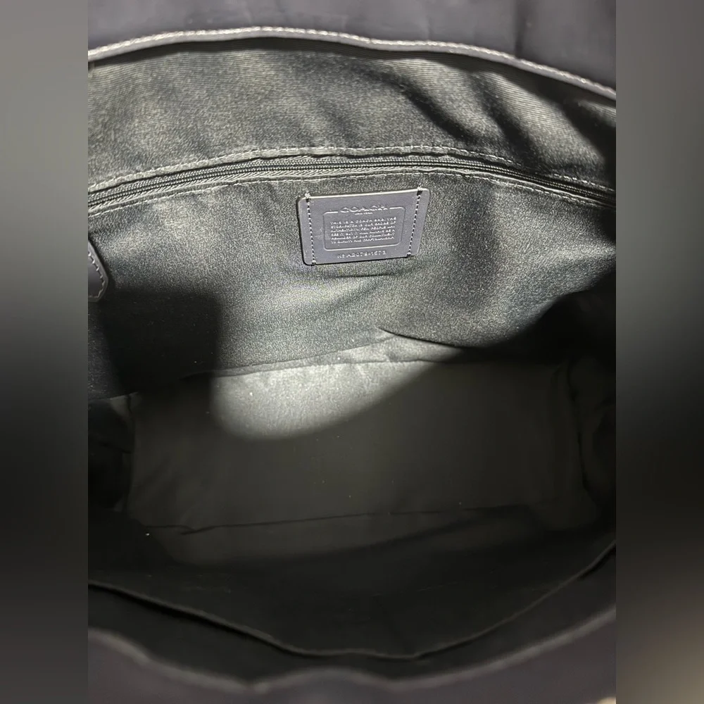 Coach Green Leather shoulder Tote Bag May